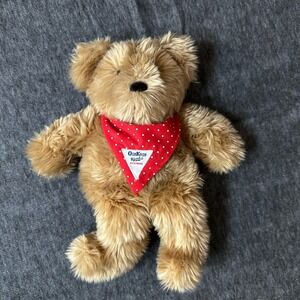 Vintage Eden Osh Kosh Brown Bear 12” Red Bandana
